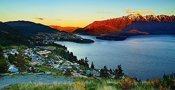 Looking over Queenstown, NZ