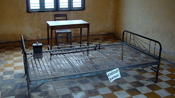 Tuol Sleng prison torture bed