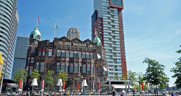 The Holland Amerika Line building in Rotterdam