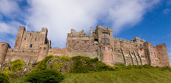 Bamburgh Castle in Northumberland