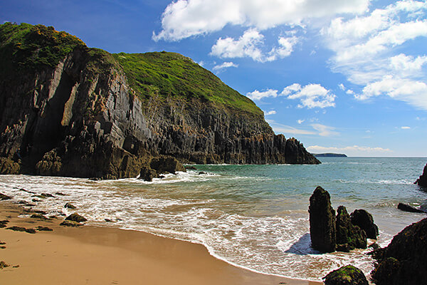 A beach in Pembrokeshire UK