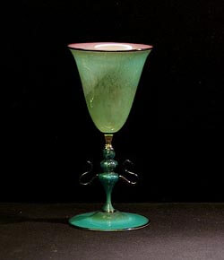 Glass goblet from Murano