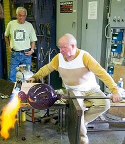 Working glass in Murano