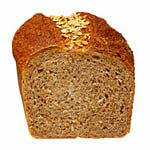 Whole wheat bread loaf