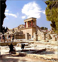 The Knossos Palace ruins on Crete