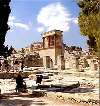 The Knossos Palace ruins on Crete