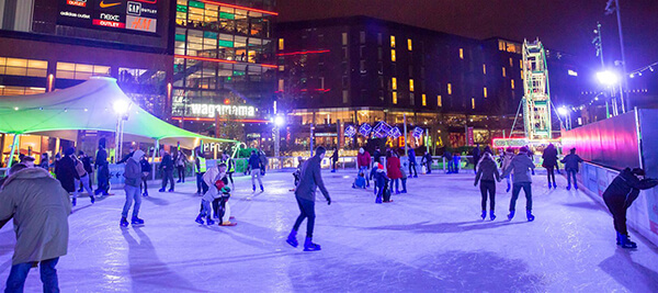 Ice skating at Wembley Park