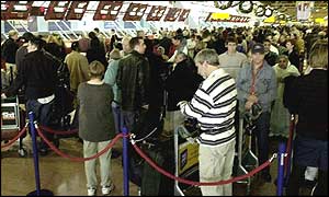 Horrible airport queues and delays