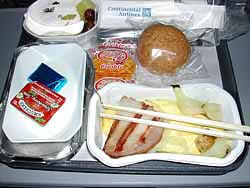 Horrible airplane food