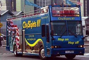 A double-decker bus from City Sights NY