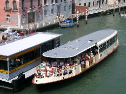 A Vaporetto in Venice, Italy