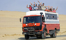 Bus travel in the Outback