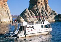 Houseboat on Lake Powell, Arizona