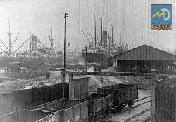 Historic London railyard in the East End