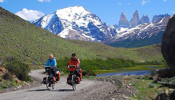 Bike touring in the mountains