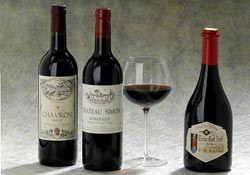 French red wine bottles