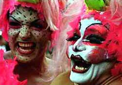 Carnival revellers in Rio de Janeiro