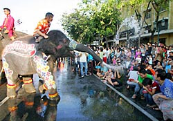 Songkran festivities in Thailand