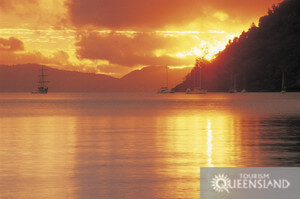 Sunset in the Great Barrier Reef