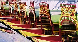 Trajineras in Xochimilco, Mexico City