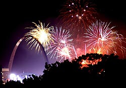 St. Louis Arch & Fireworks by Creativity+ Timothy K Hamilton on Flickr