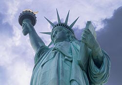 The Statue of Liberty on Ellis Island