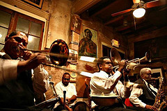 Jazz band playing a gig - photo by Rickz on flickr