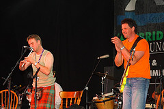 Performers at the Cambridge Folk Festival, England