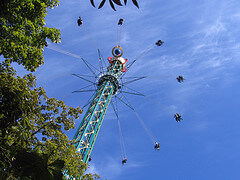 Tivoli amusement park ride, Copenhagen - photo by Stig Nyygard on flickr