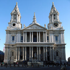 St. Paul's Cathedral front facade, London