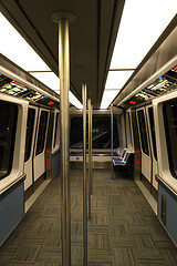 Air Train from John F Kennedy Airport to Jamaica Station in New York City