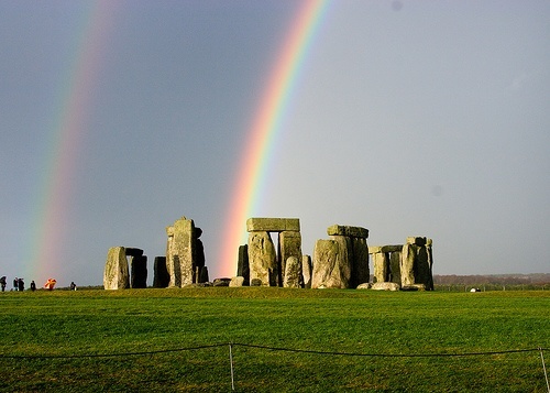 Rainbow over Stonehenge