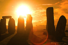 Stonehenge at sunset