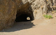 The Bronson Caves entrance in Griffith Park