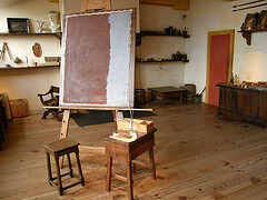 Inside the studio at Rembrandt House Museum