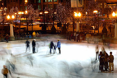 Ice rink in Chicago