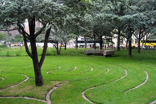 Labyrinth in Battery Park, New York City