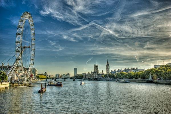 The London Eye and river Thames