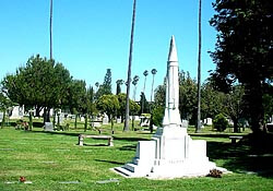 The Atlas Missile Grave Marker in the Hollywood Forever Cemetery