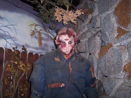 Scary wax figure at the Hollywood Wax Museum