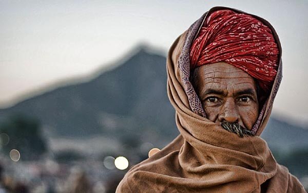 Pushkar Camel Fair trader portrait