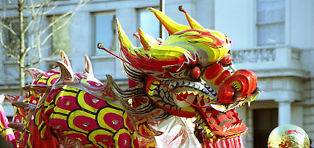 Chinese Dragon in the Chinese New Year's Parade. London, 2006.