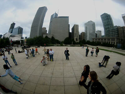 A self portrait at Chicago's Cloud Gate sculpture.