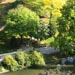 A view from the rock pillar in Buttes Chaumont park in Paris.
