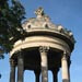 This beautiful viewpoint sits atop the rocky pillar in Buttes Chaumont park, Paris.