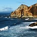 The beautiful Californian coastline just north of Santa Cruz