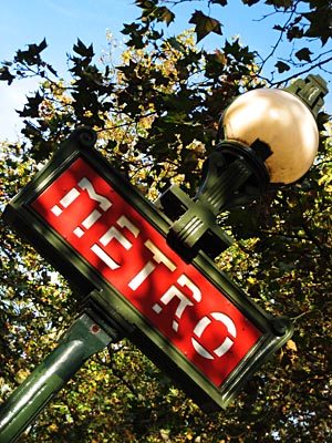 The art deco signs for the Paris Metro are real design icons