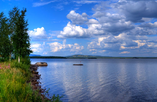 The Sveg lake (Svegsjön) in Härjedalen.