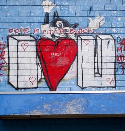 Wall graffiti in London