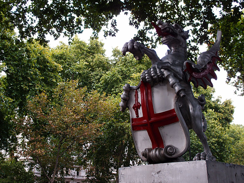 This dragon guards the City of London on Victoria Embankment.